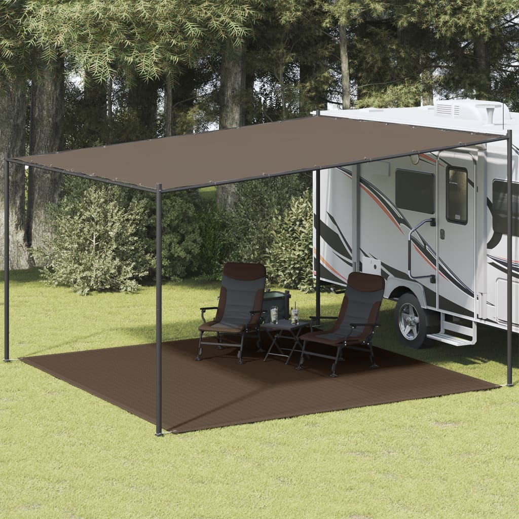 VidaXL Zeltteppich 400x400 cm Braun