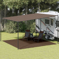 VidaXL Zeltteppich 400x400 cm Braun