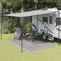 VidaXL Zeltteppich 250x350 cm Anthrazit und Weiß