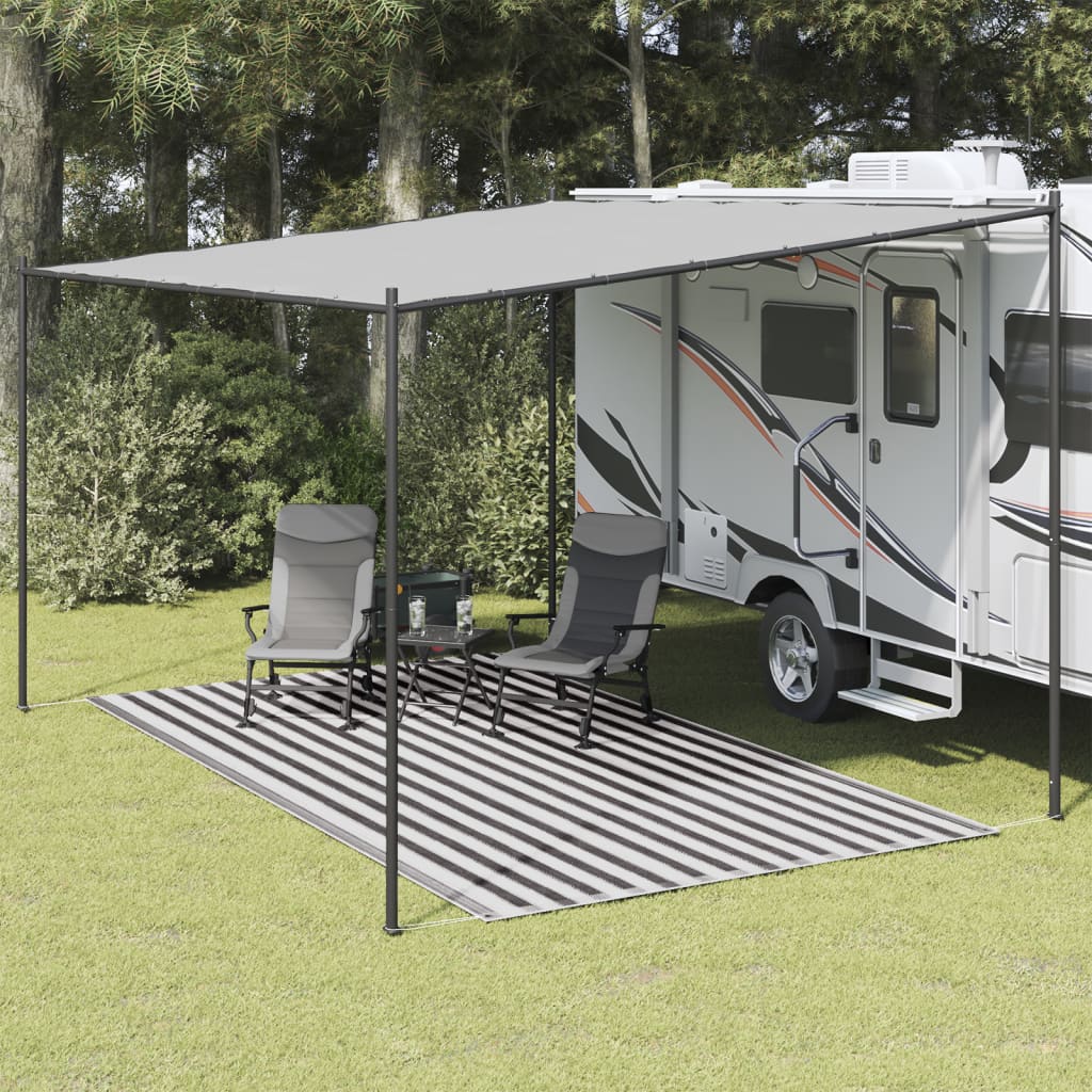 VidaXL Zeltteppich 250x350 cm Anthrazit und Weiß