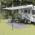 VidaXL Zeltteppich 250x400 cm Anthrazit und Weiß