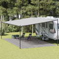 VidaXL Zeltteppich 400x700 cm HDPE -Anthrazit und Weiß