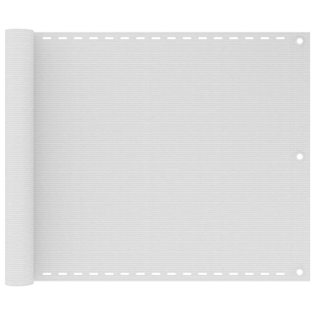 VidaXL Balkon-Sichtschutz 75x500 cm HDPE weiß