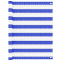 VidaXL Balkon-Sichtschutz 90x400 cm HDPE Blau und Weiß