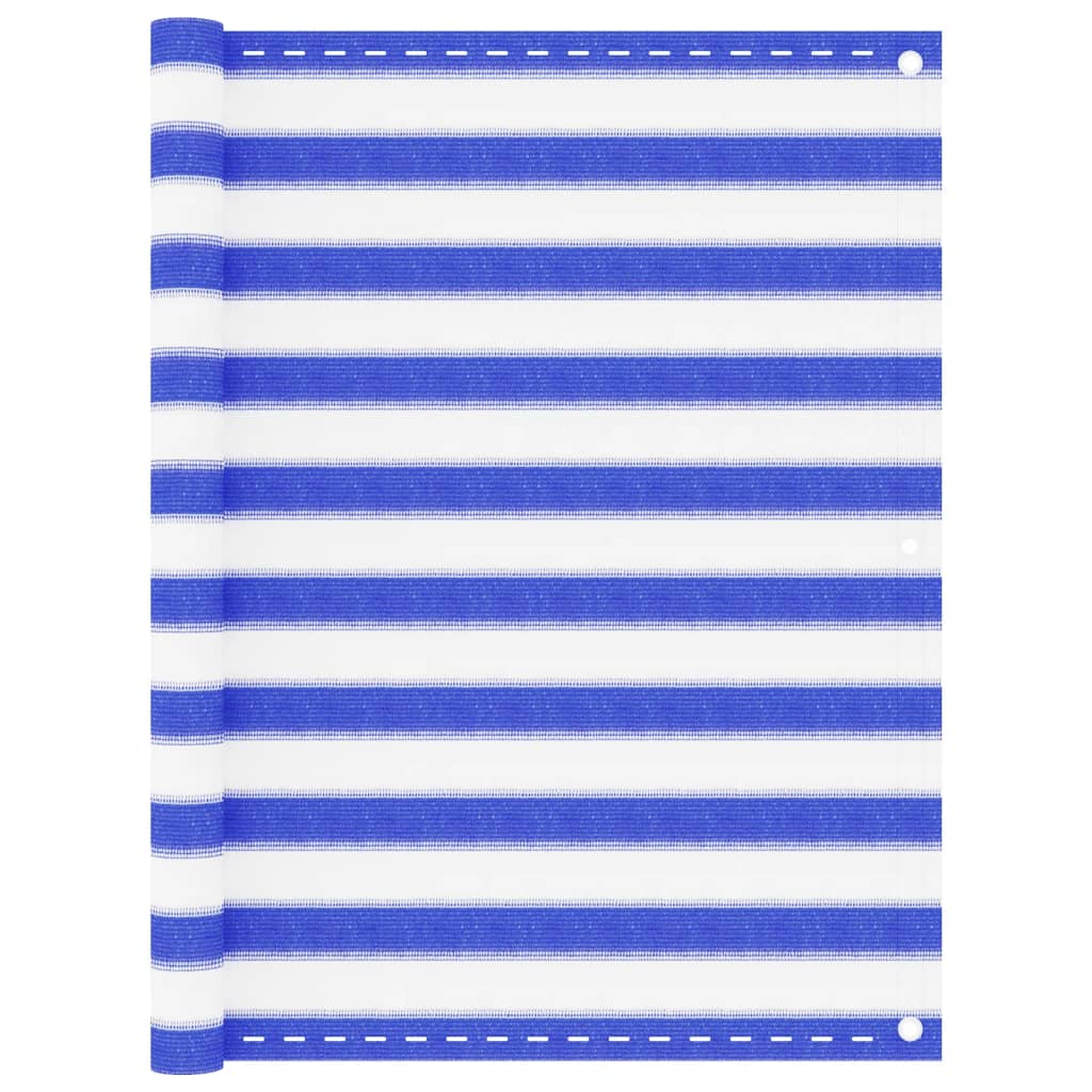 VidaXL Balkon-Sichtschutz 120x500 cm HDPE Blau und Weiß