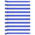 Vidaxl balkonscherm 120x500 cm hdpe blauw en wit