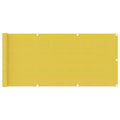 Vidaxl balkonscherm 75x300 cm hdpe geel