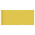 Vidaxl balkonscherm 75x500 cm hdpe geel