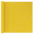 Vidaxl balkonscherm 90x300 cm hdpe geel