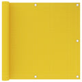 Vidaxl balkonscherm 90x600 cm hdpe geel