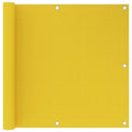 Vidaxl balkonscherm 90x600 cm hdpe geel