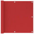 Vidaxl balkonscherm 90x300 cm hdpe rood