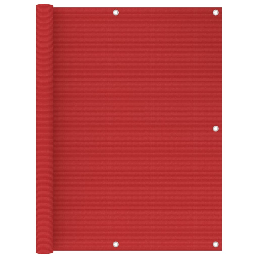 VidaXL Balkon-Sichtschutz 120x400 cm HDPE Rot