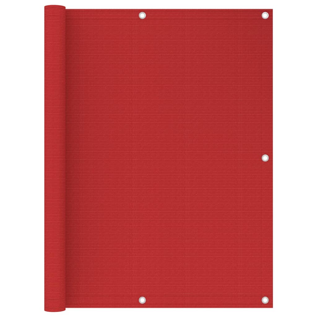 VidaXL Balkon-Sichtschutz 120x500 cm HDPE Rot