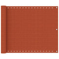 Vidaxl balkonscherm 75x300 cm hdpe oranje