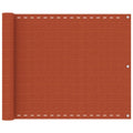 Vidaxl balkonscherm 75x600 cm hdpe oranje