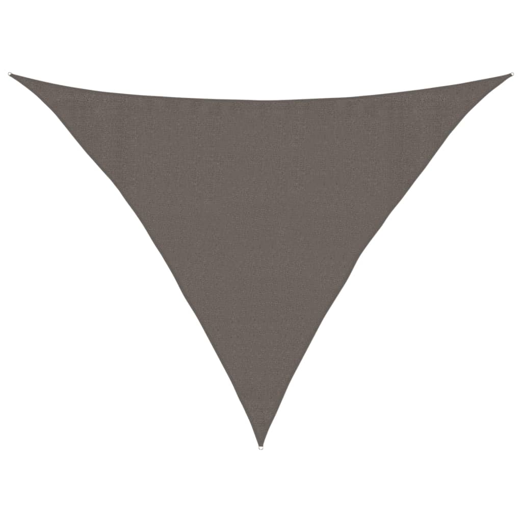 VidaXL Sonnensegel 160 g/m² 3,5 x 3,5 x 4,9 m HDPE anthrazit