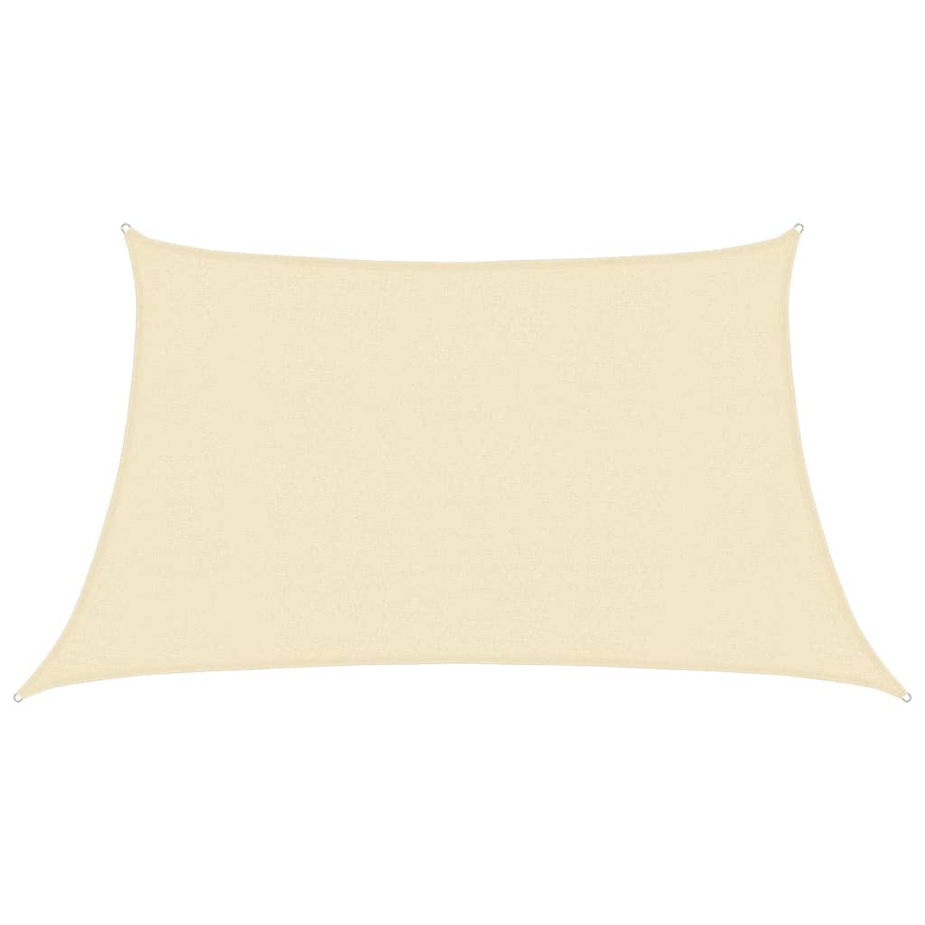 VidaXL Sonnensegel 160 g/m² 3 4x2 m HDPE Cremefarben