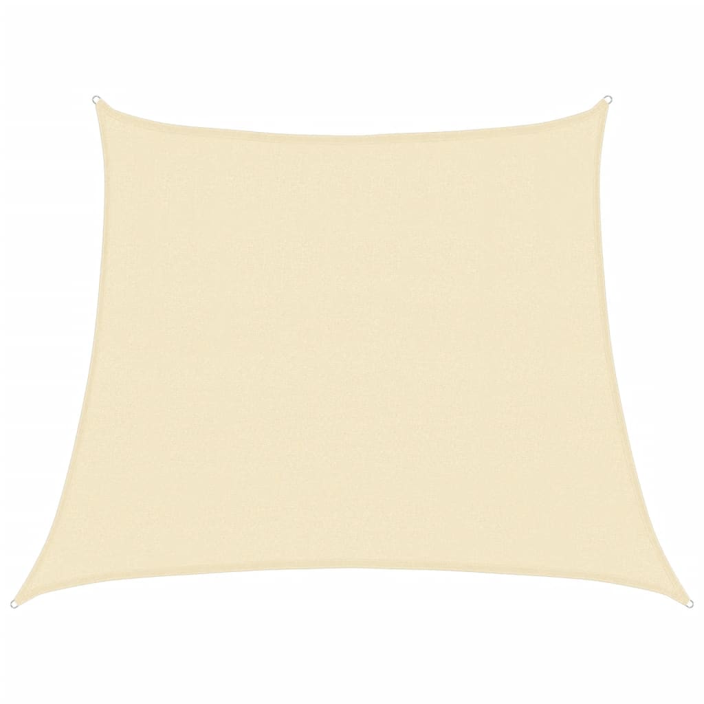 VidaXL Sonnensegel 160 g/m² 3 4x3 m HDPE cremefarben