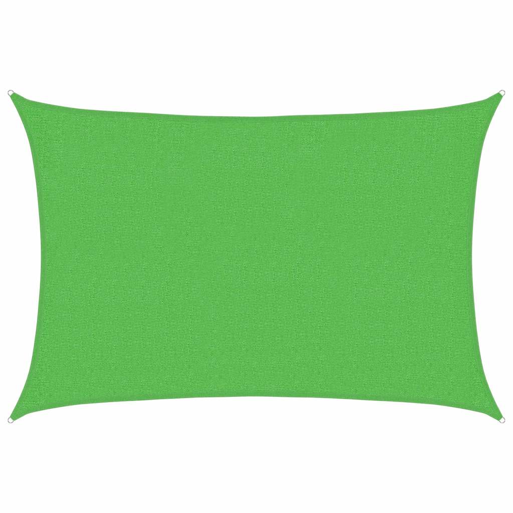 Vidaxl zonnezeil 160 g m² 2x2,5 m hdpe lichtgroen