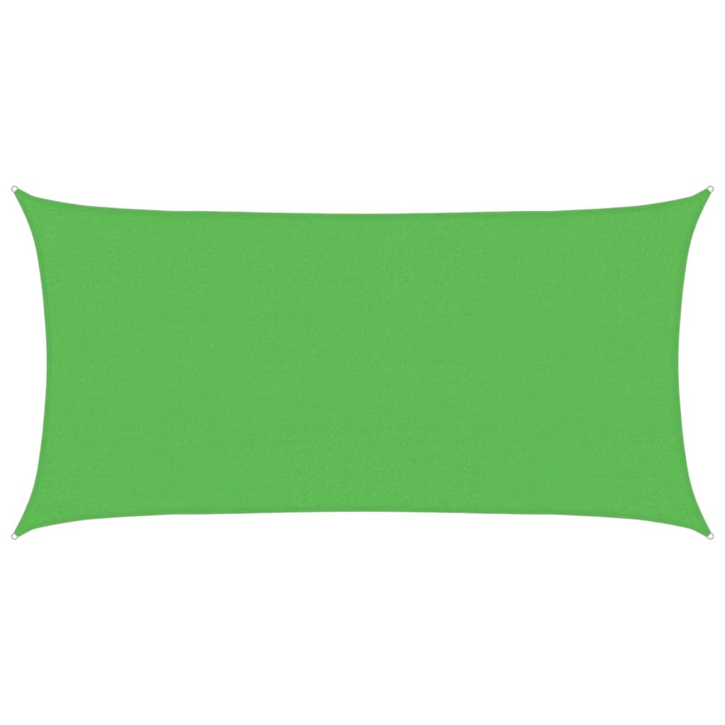 VidaXL Sonnensegel 160 g/m² 2,5 x 4,5 m HDPE hellgrün