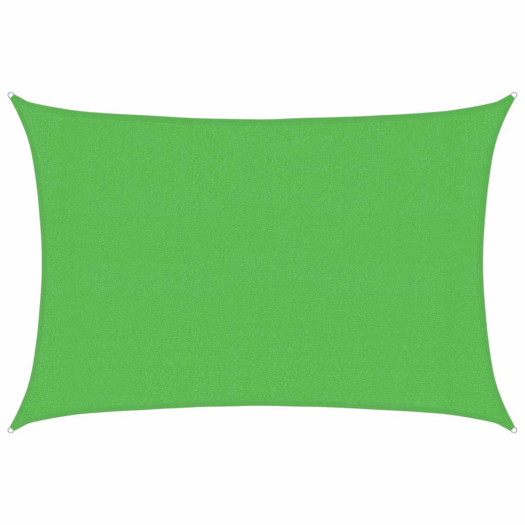 Vidaxl zonnezeil 160 g m² 3x5 m hdpe lichtgroen