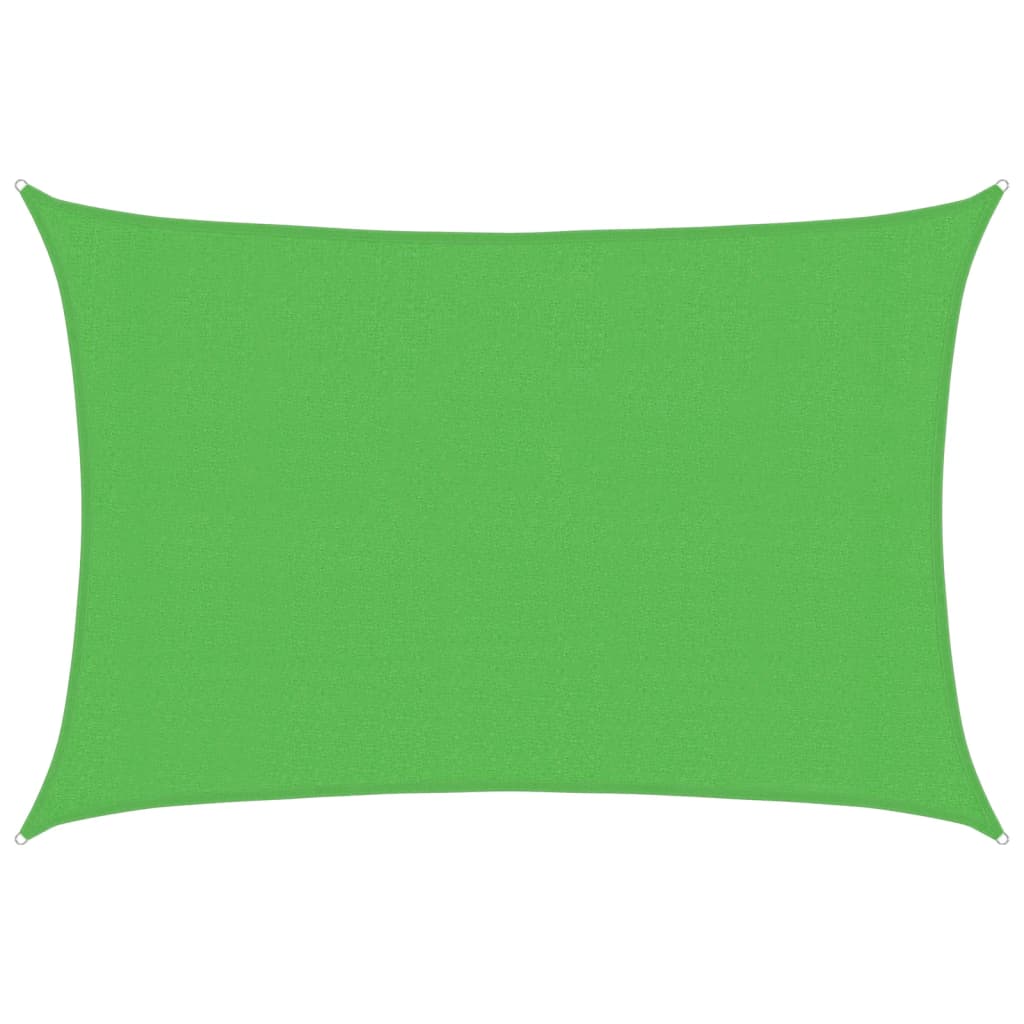 VidaXL Sonnensegel 160 g/m² 3x5 m HDPE Hellgrün