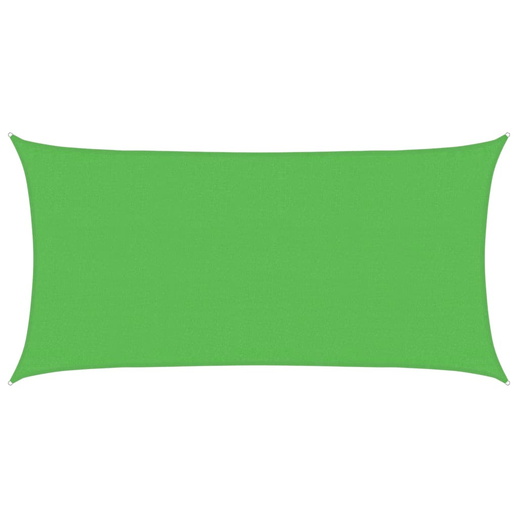 VidaXL Sonnensegel 160 g/m² 3x6 m HDPE Hellgrün