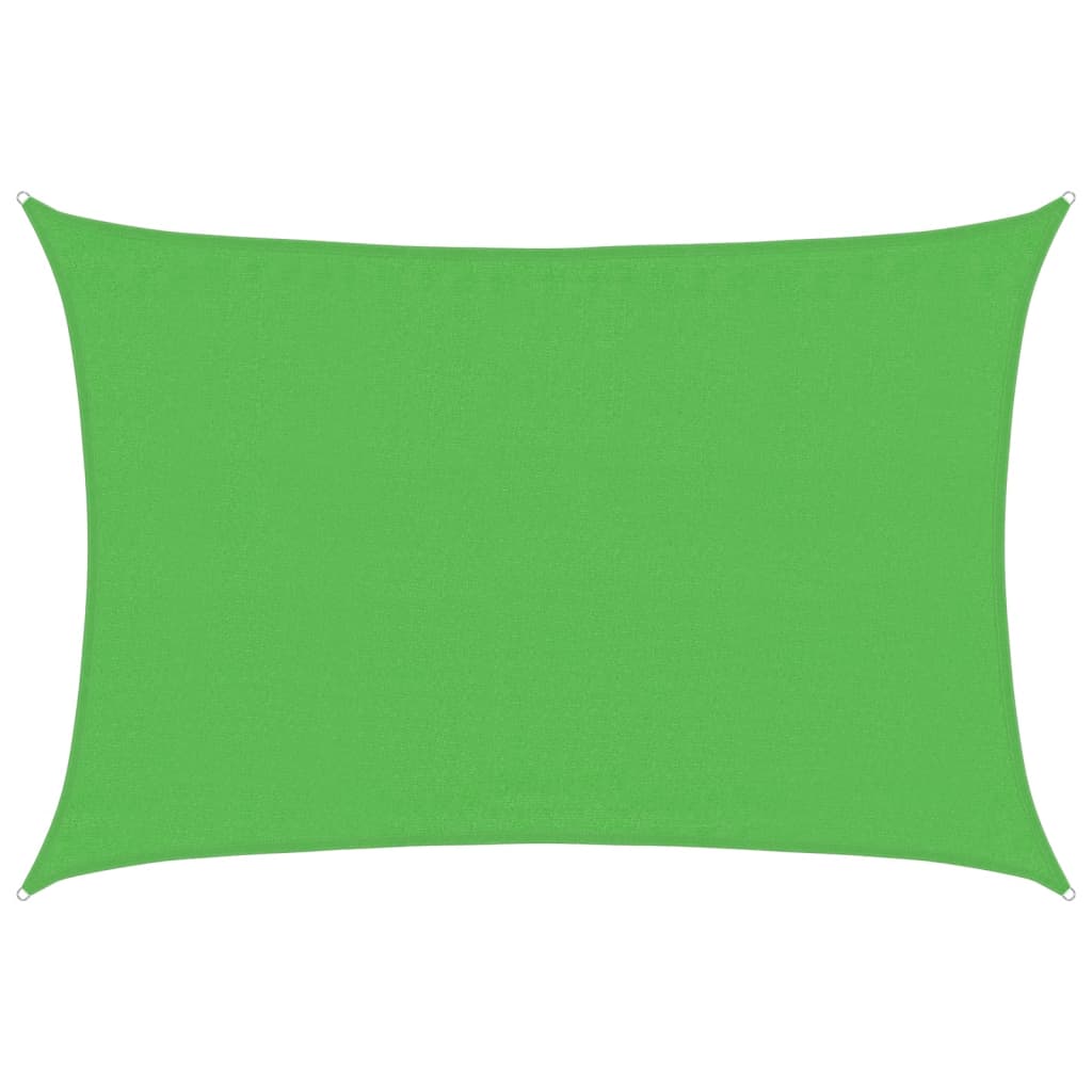 VidaXL Sonnensegel 160 g/m² 3,5 x 5 m HDPE Hellgrün