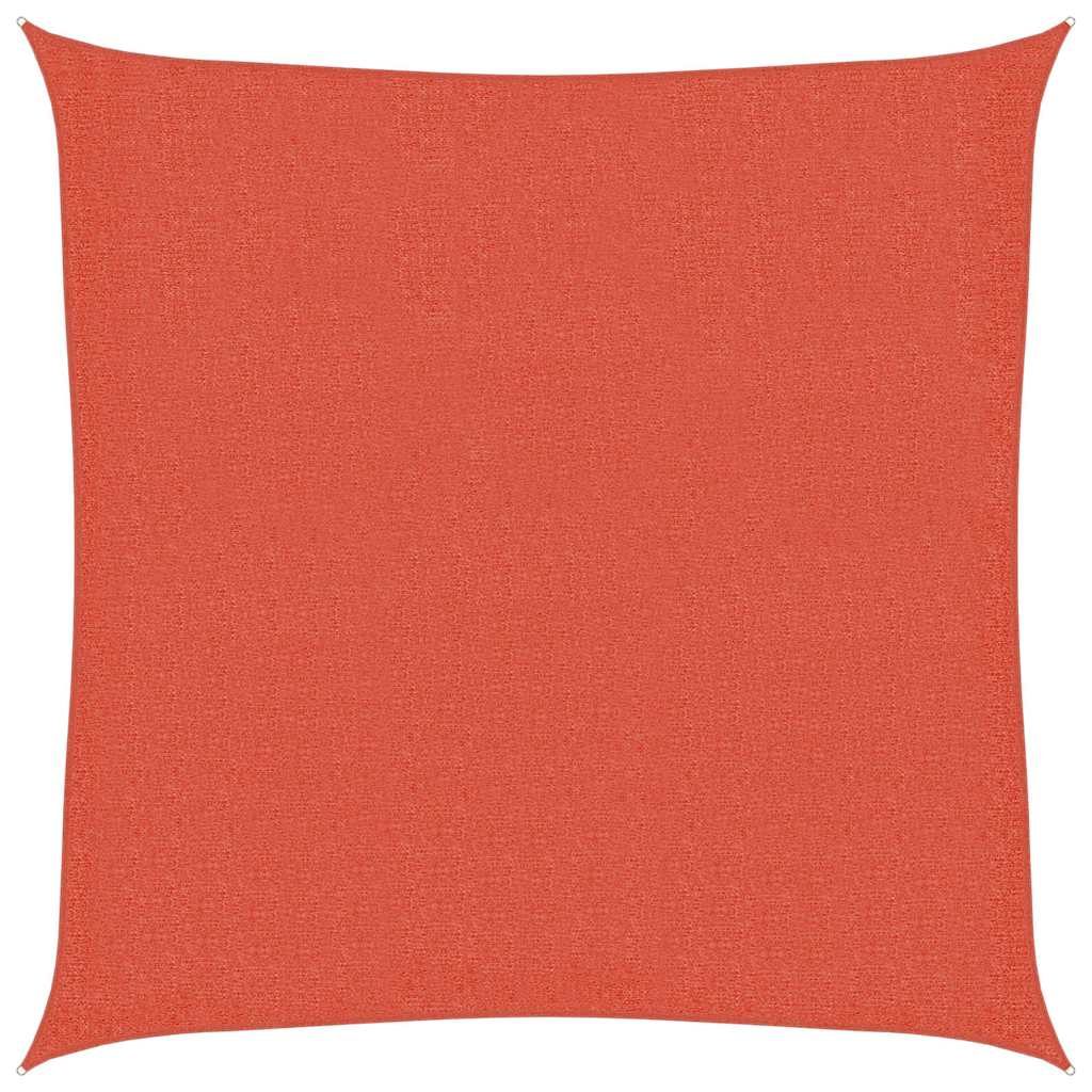 Vidaxl zonnezeil 160 g m² vierkant 2,5x2,5 m hdpe terracottakleurig