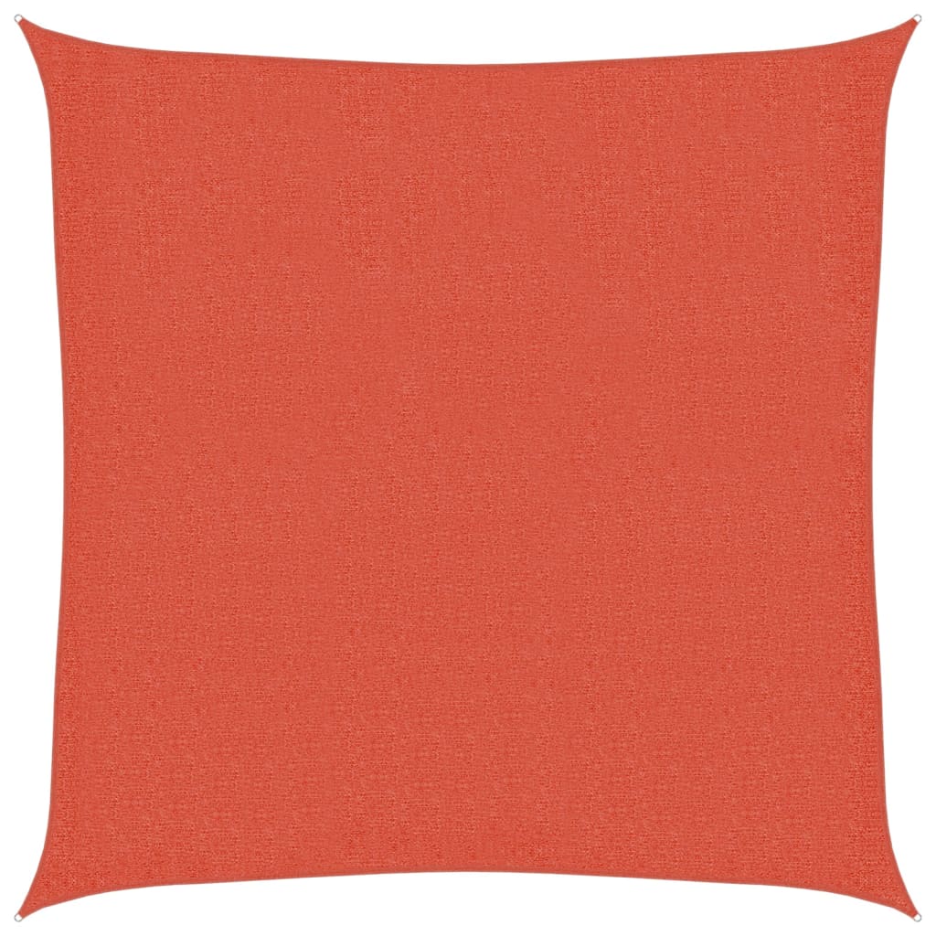Vidaxl zonnezeil 160 g m² vierkant 3,6x3,6 m hdpe terracottakleurig