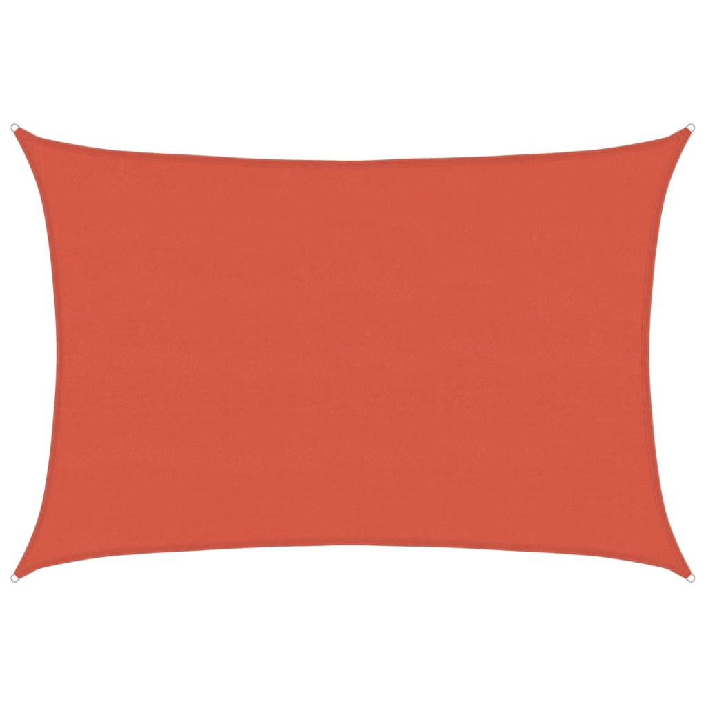 Vidaxx Sonnensegel 160 g/m² 5x7 m HDPE Terracotta-Finish