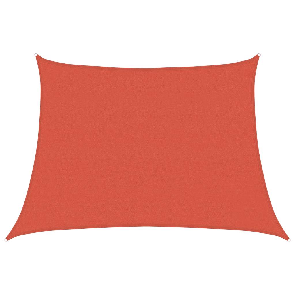 Vidaxl zonnezeil 160 g m² trapezium 4 5x3 m hdpe terracottakleurig