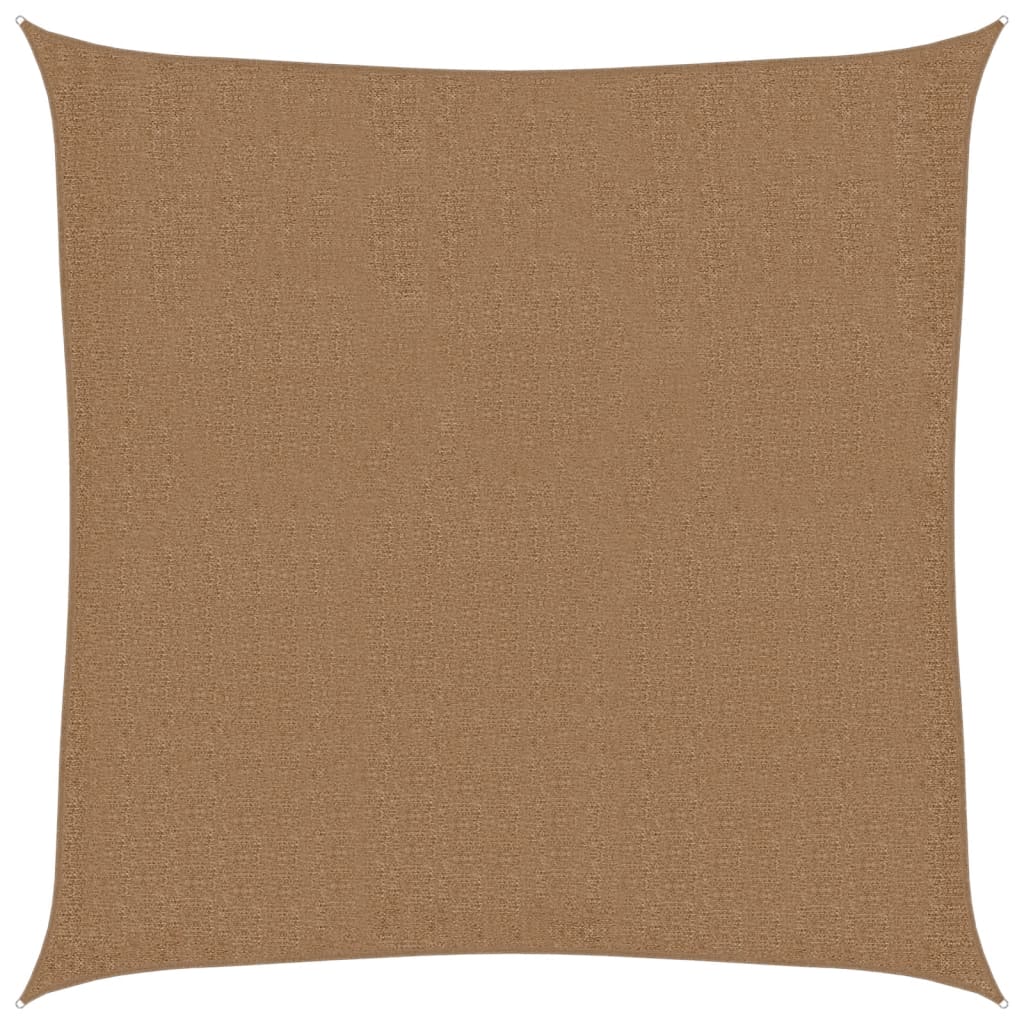 Vidaxl zonnezeil 160 g m² 2,5x2,5 m hdpe taupe