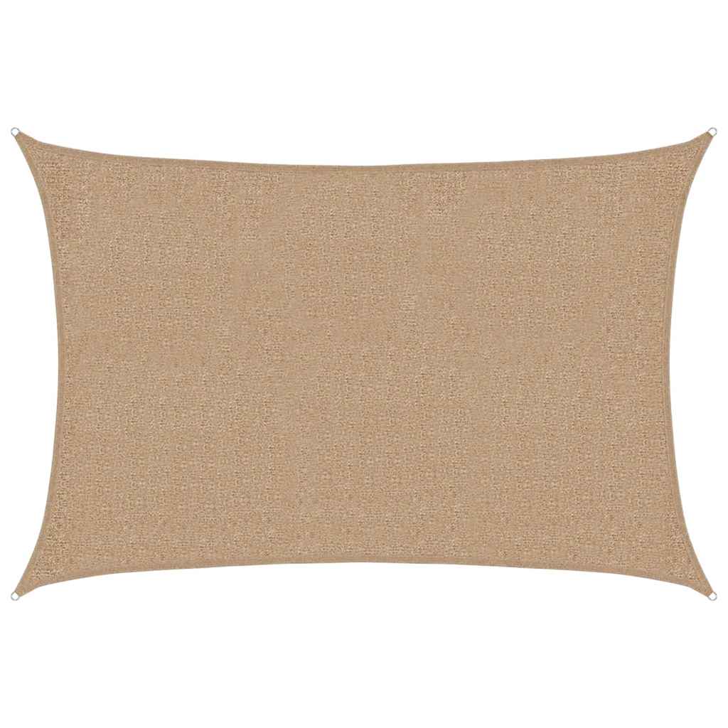 Vidaxl zonnezeil 160 g m² 2x2,5 m hdpe taupe