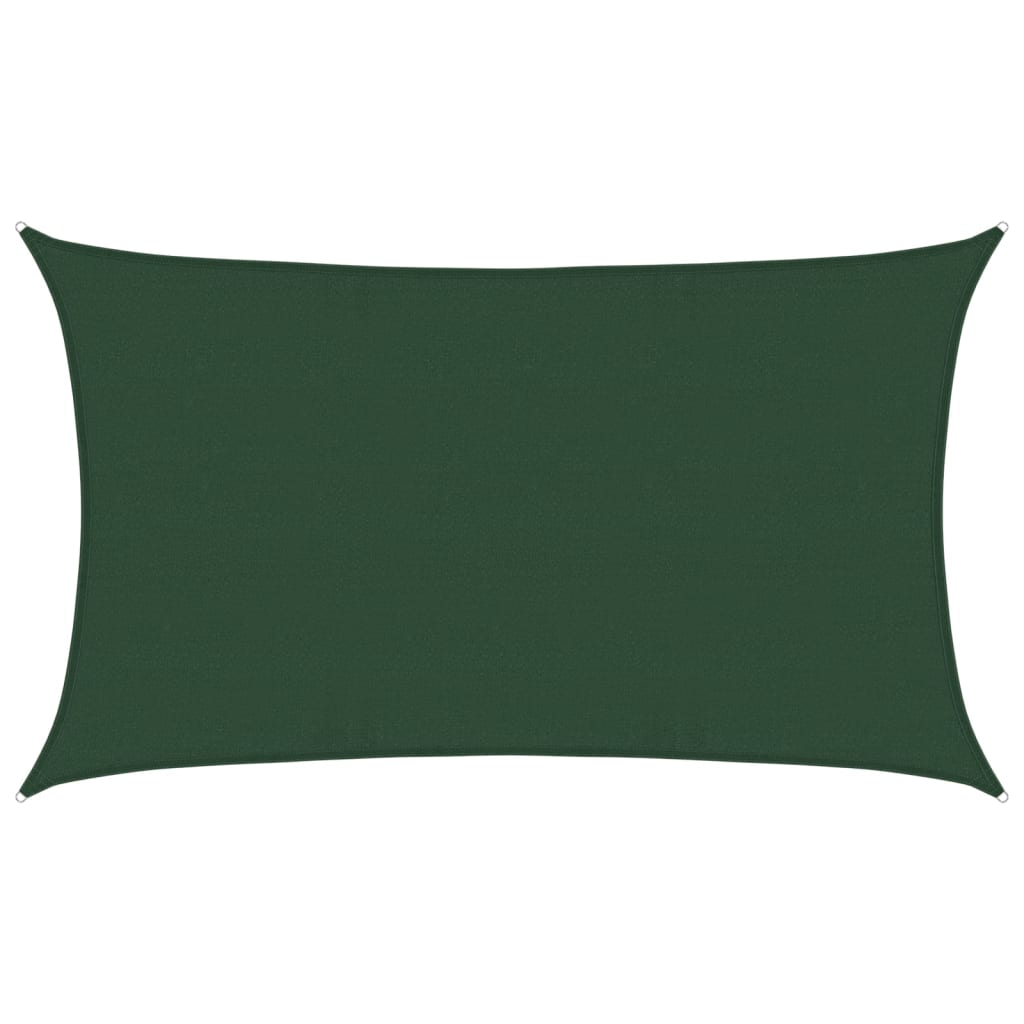 Vidaxx Sonnensegel 160 g/m² 5x8 m HDPE Dunkelgrün