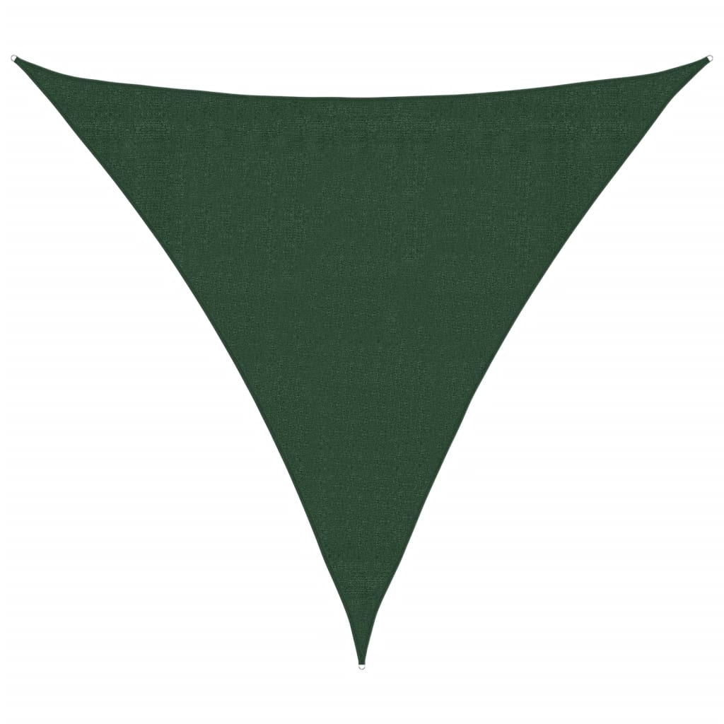 VidaXL Sonnensegel 160 g/m² 3,6 x 3,6 x 3,6 m HDPE dunkelgrün
