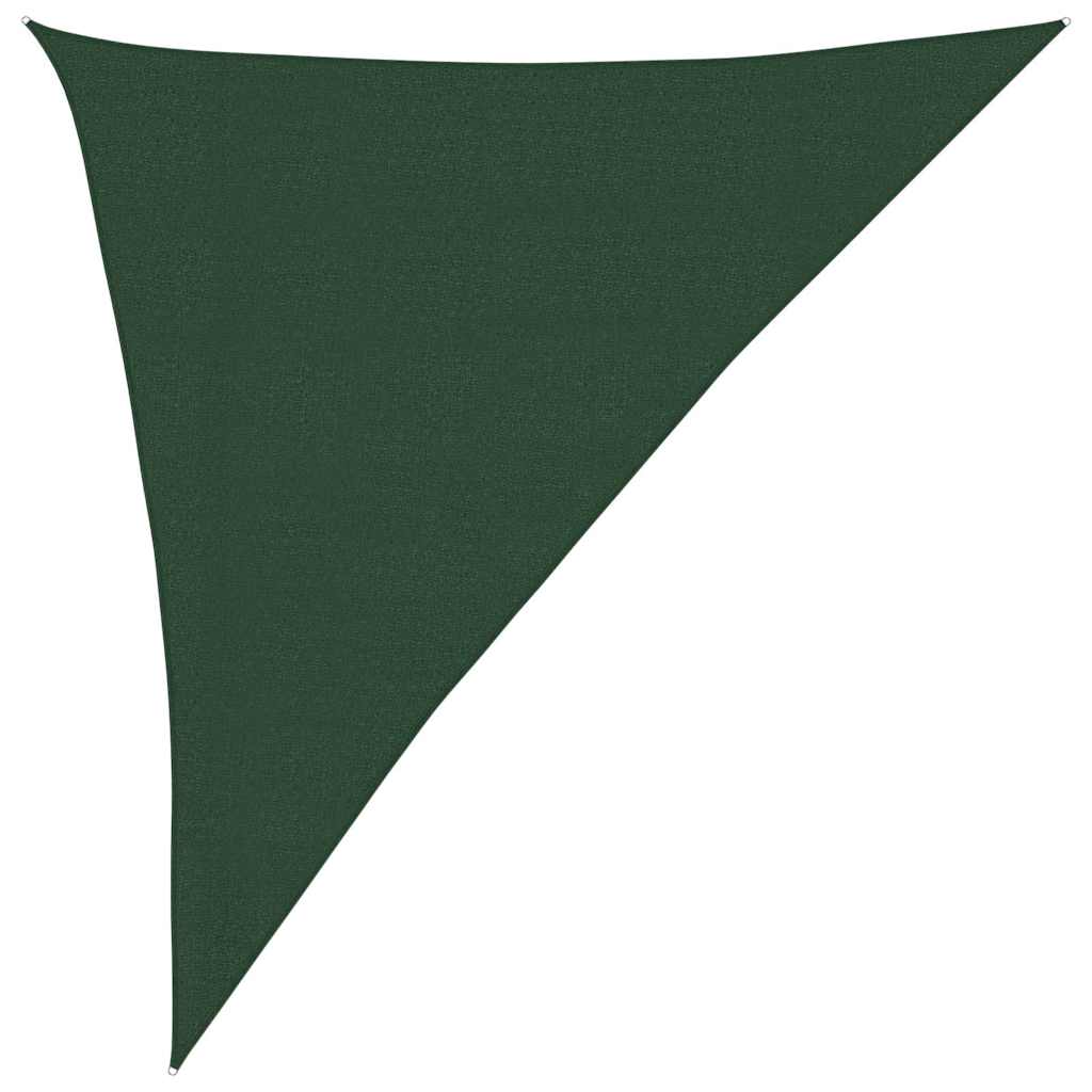 VidaXL Sonnensegel 160 g/m² 3x4x5 m HDPE dunkelgrün
