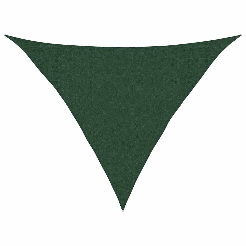 VidaXL Sonnensegel 160 g/m² 3,5 x 3,5 x 4,9 m HDPE dunkelgrün
