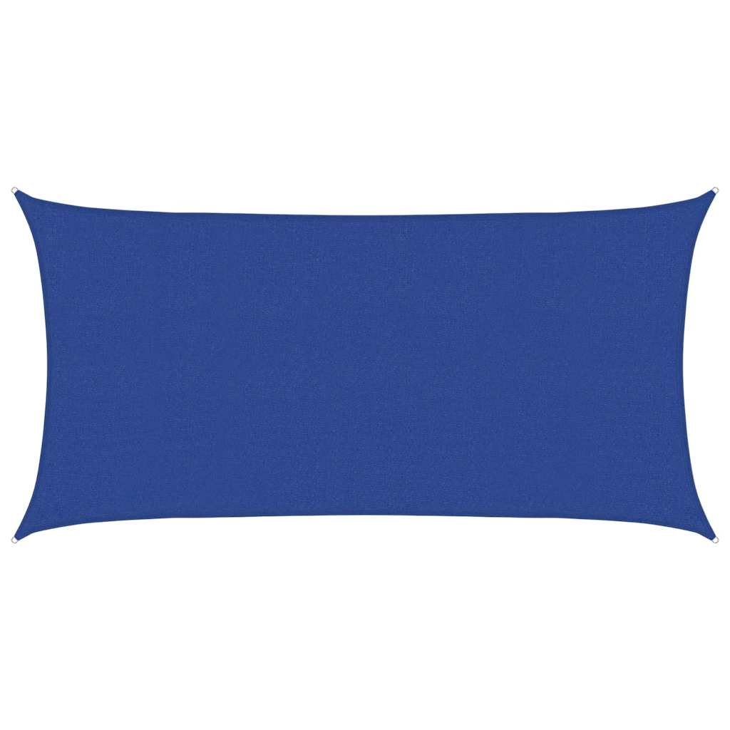 Vidaxl zonnezeil rechthoekig 160 g m² 2,5x5 m hdpe blauw
