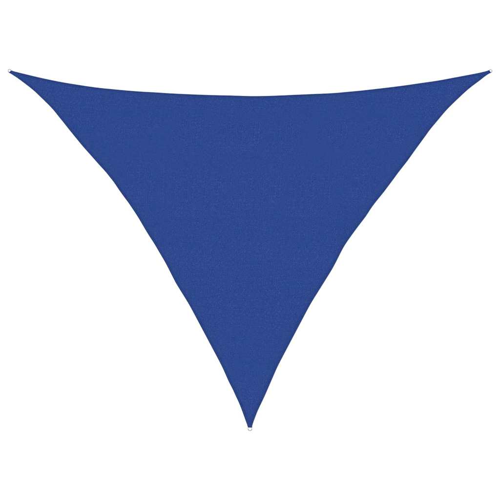 Vidaxl zonnezeil 160 g m² driehoekig 5x5x6 m hdpe blauw
