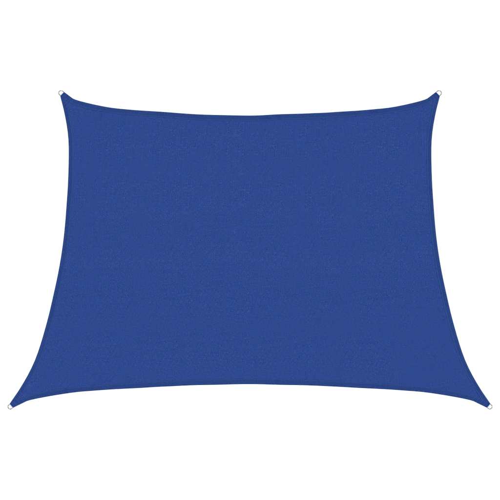Vidaxl zonnezeil 160 g m² trapezium 4 5x3 m hdpe blauw