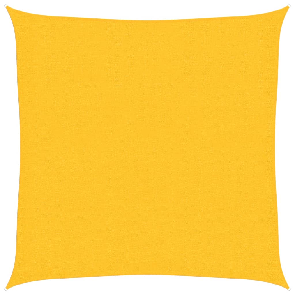 Vidaxl zonnezeil 160 g m² 2,5x2,5 m hdpe geel