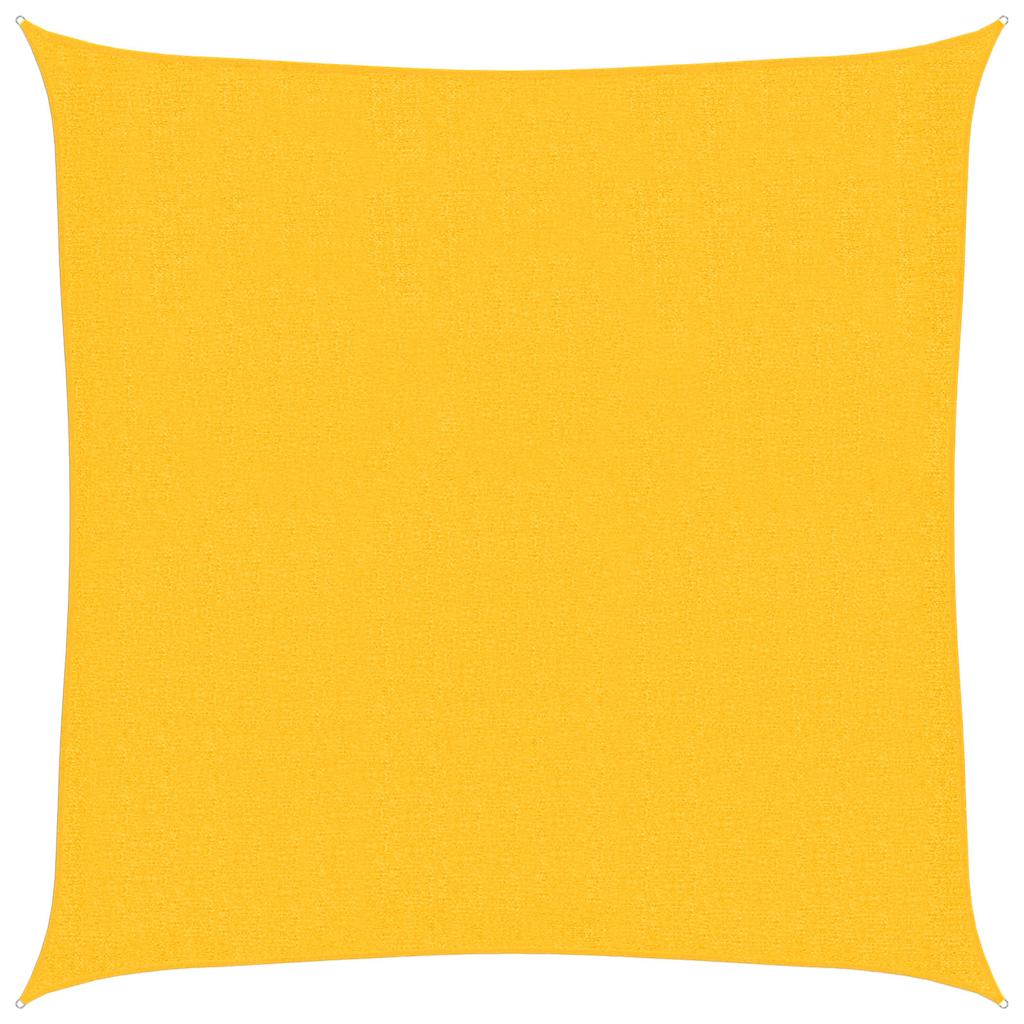 Vidaxl zonnezeil 160 g m² 3x3 m hdpe geel