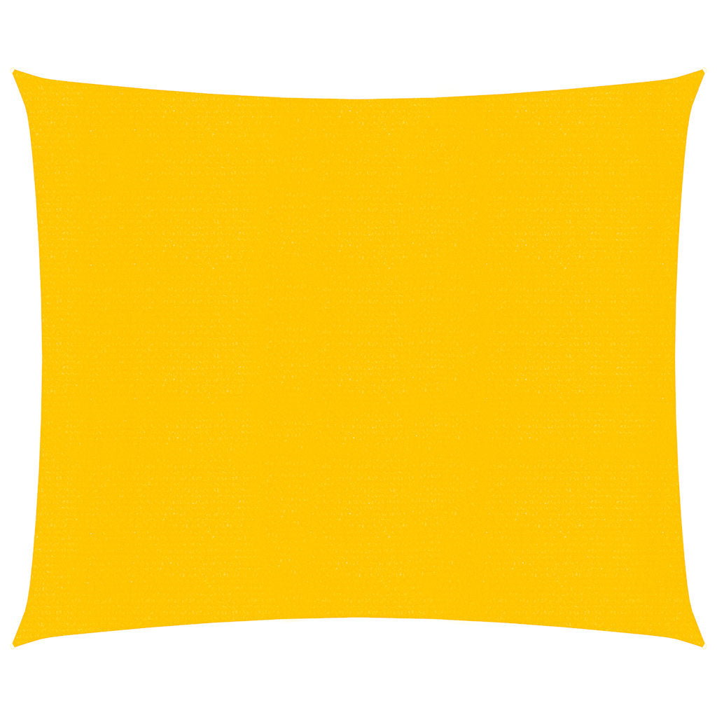 VidaXL Sonnensegel 160 g/m² Quadrat 4x4 m HDPE Gelb