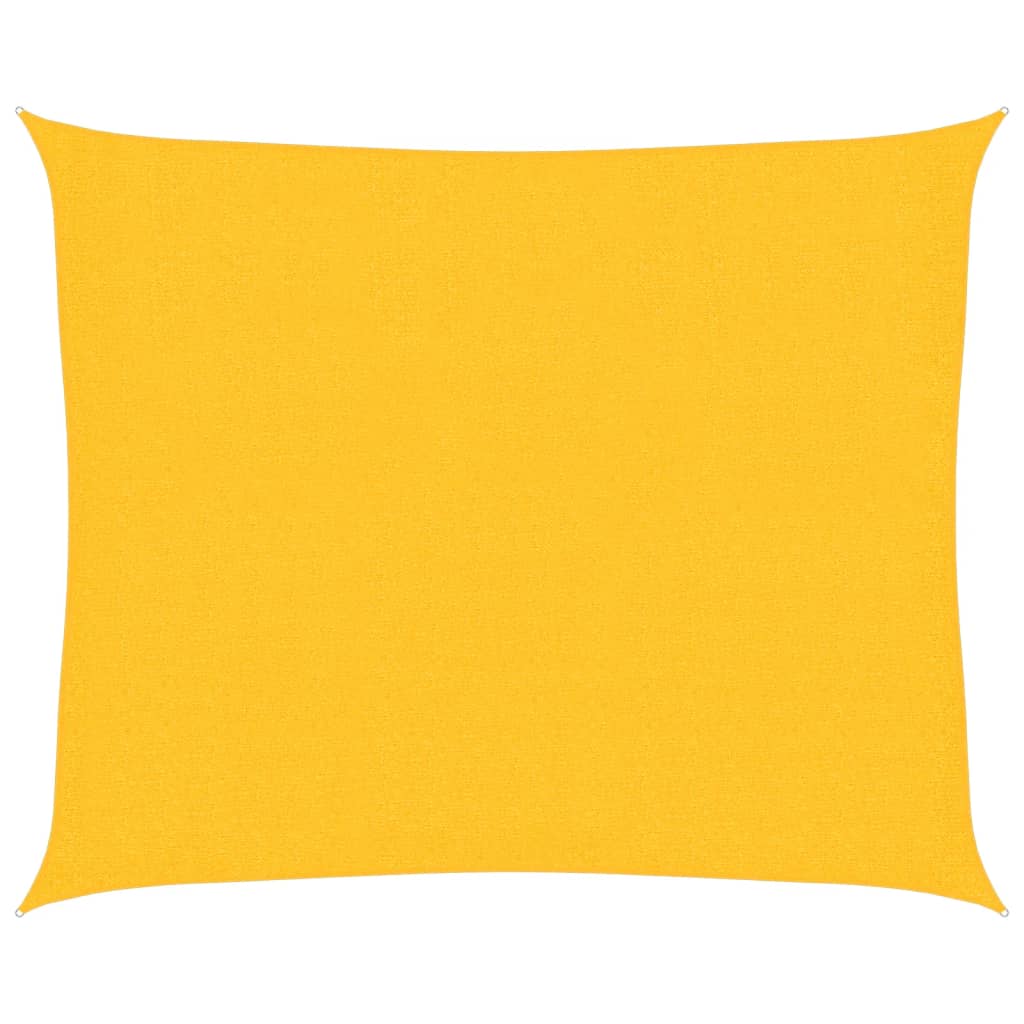 VidaXL Sonnensegel 160 g/m² 2,5 x 3 m HDPE gelb