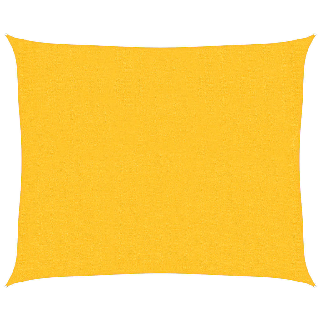 VidaXL Sonnensegel 160 g/m² 2,5 x 3 m HDPE gelb