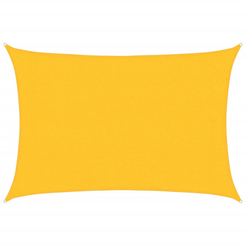 VidaXL Sonnensegel 160 g/m² 3x4 m HDPE gelb