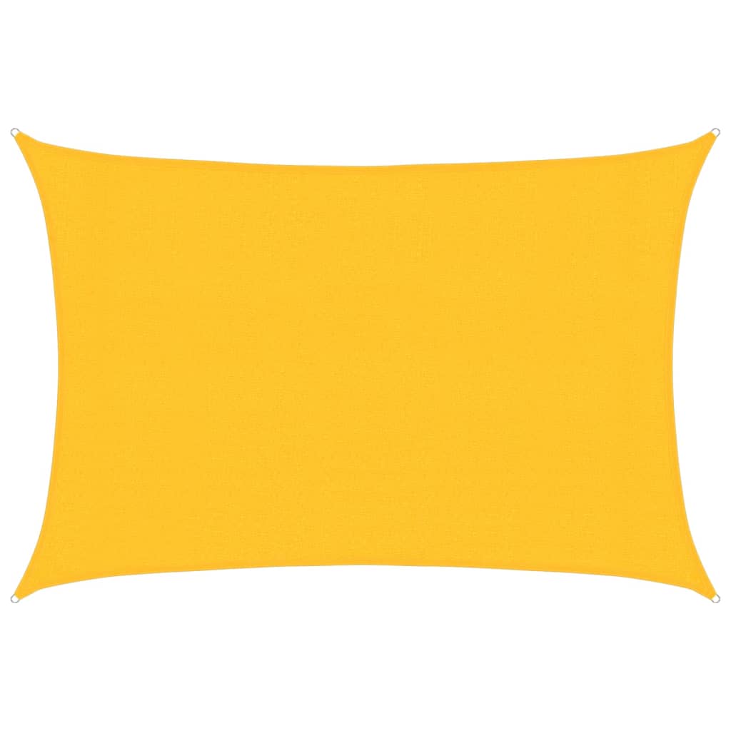 VidaXL Sonnensegel 160 g/m² 3x5 m HDPE gelb