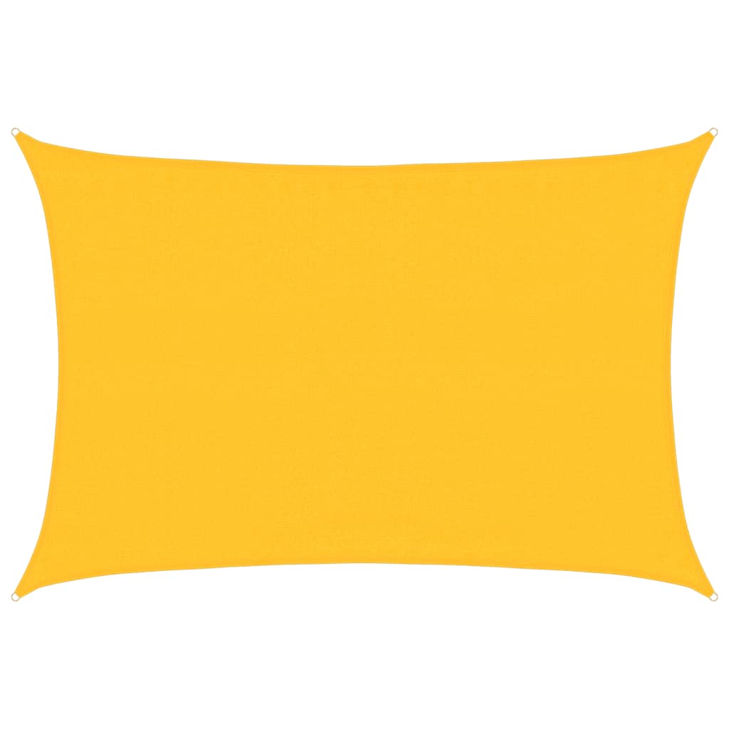 VidaXL Sonnensegel 160 g/m² Rechteckig 3,5 x 4,5 m HDPE Gelb
